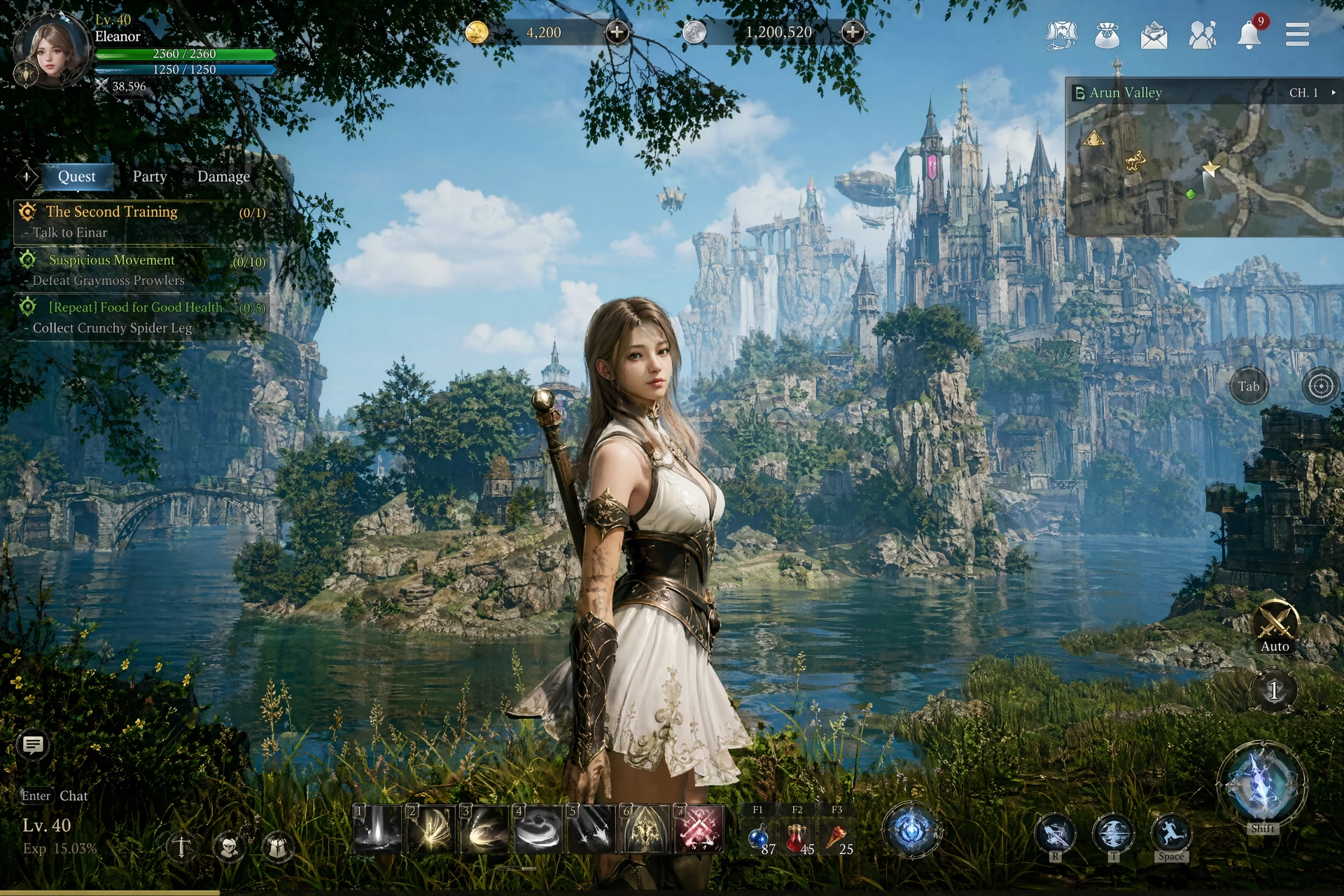 Scène de RPG fantasy avec un guerrier au premier plan, un lac bleu et un château monumental entre les montagnes, publiée par Higgsfield comme exemple de GPT Image 2.